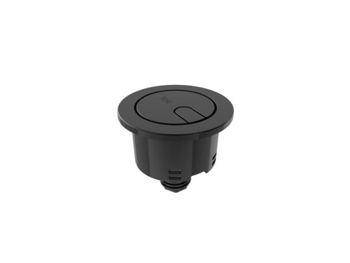 Kit pulsador descaga plus d8 negro titanio - Roca