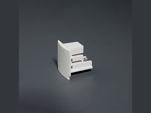 Tapa final carril trifasico blanco - Faro