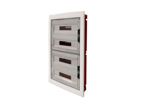 Caja distribucion kappa empotrar 72 modulos (18x4). puerta transparente ip40. 880x465x95mm - Maxge
