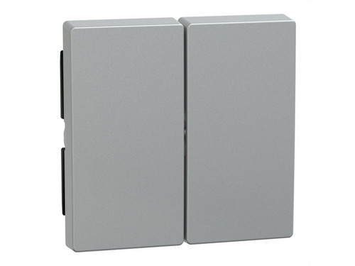 Tecla doble system m aluminio - Schneider Electric