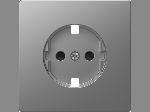 Placa central +icp d-life aluminio - Schneider Electric