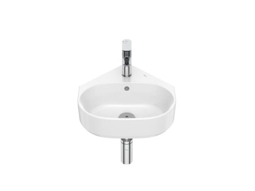 Lavabo mural angular the gap 400x440mm con juego fijacion blanco - Roca