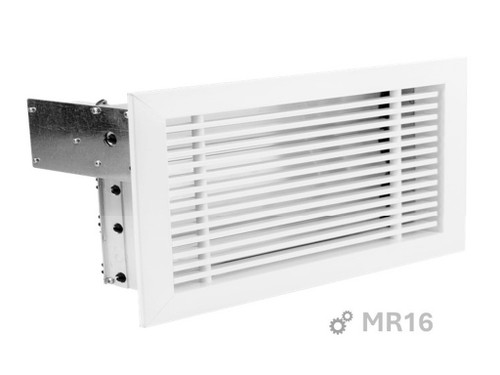 Rejilla lineal lamas 0º con reg. motorizada 250X150 mm clip blanco - Agfri