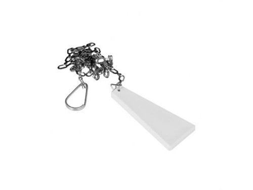Tirador cisterna T-A plano metacrilato blanco - Duchaflex