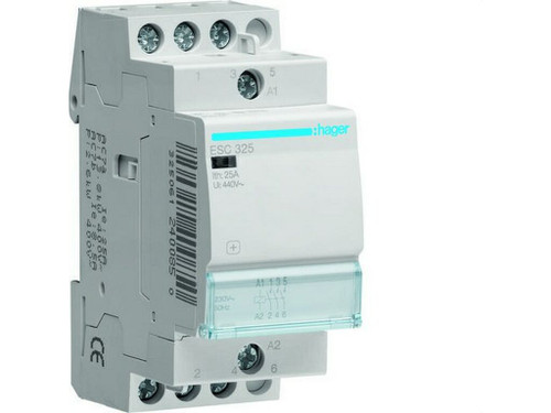 Contactor 25A 3NA 230V - Hager