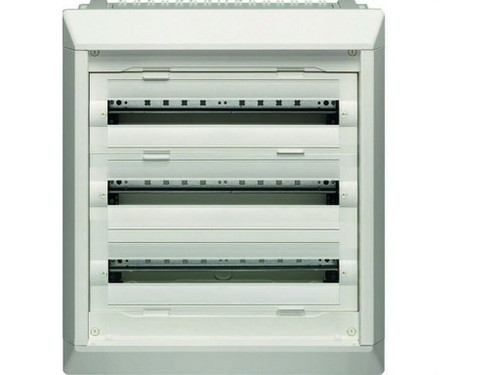 Caja distribución empotrable VEGA-D con 3 filas 72 módulos sin puerta - Hager