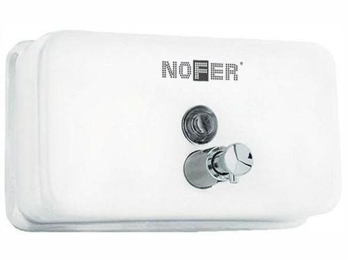 Dosificador jabón 1200ml horizontal inoxidable blanco - Nofer