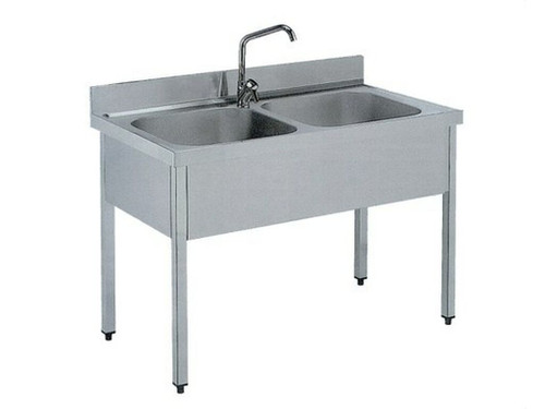 Fregadero industrial 2 cubetas 1800x700 INOX - Nofer
