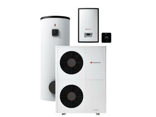 Pack Genia Air Max 12 400V con MiPro Sense inalámbrico + módulo hidráulico + ACS 200L - Saunier Duval