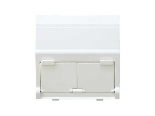 Base adaptadora universal SIMON 27 para conexiones informáticas blanco nieve - Simon