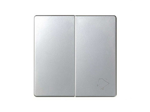 Tecla 82 para grupo 1 conmutador+1 pulsador aluminio - Simon