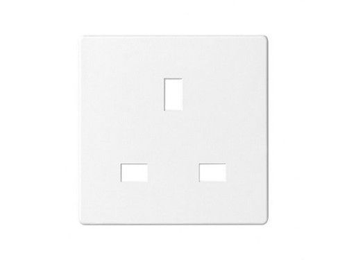 Tapa enchufe británica 82 blanco - Simon