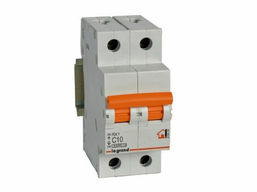 Magnetotérmico vivienda RX3 2P 6kA 10A - Legrand