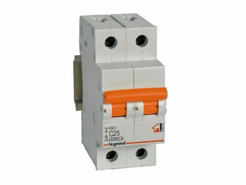 Magnetotérmico vivienda RX3 2P 6kA 25A - Legrand