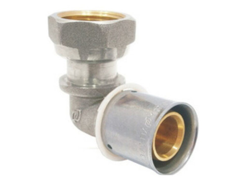 Codo Tuerca móvil 20 12 multicapa latón - Trinnity