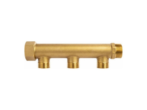 Colector latón 2 Salidas macho-hembra 1 macho 12 50 mm - Trinnity