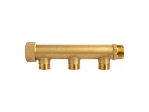 Colector latón 3 Salidas macho-hembra 34 macho 12 50 mm - Trinnity