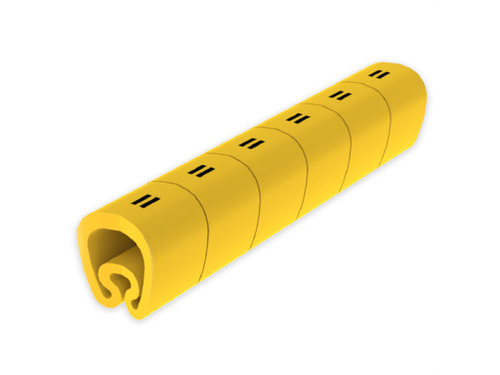 Señalizacion PVC plastico 7-18 mm sin escritura amarillo - Unex