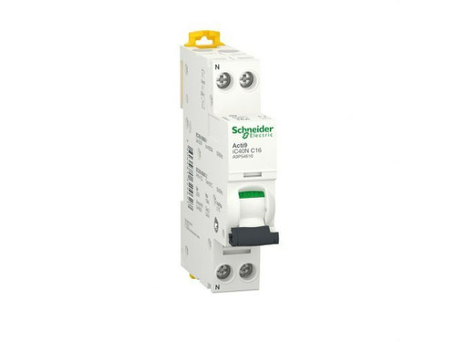 INTERRUPTOR  AUTOMÁTICO EN MINIATURA  ACTI 9 IC40N 1PN C 16A 6000A/10KA