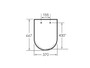Tapa y asiento inodoro ACCESS 447x370 mm - Roca