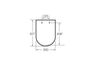 Tapa y asiento inodoro THE GAP SQUARE 427x350 mm - Roca
