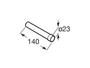 Portarrollo reserva SUPERINOX mate - Roca
