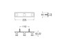Percha triple HOTELS SQUARE cromado - Roca
