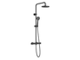 Columna de ducha termostática VICTORIA T-BASIC negro mate - Roca