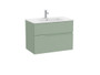 Conjunto Victoria-N Mueble Baño + Lavabo Doble blanco 2 Cjn.800mm Vd Savia - Roca