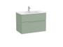 Conjunto Victoria-N Mueble Baño + Lavabo Doble blanco 2 Cjn.800mm Vd Savia - Roca