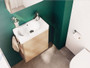 Conjunto mueble lavabo MUNI con espejo roble - Roca