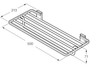 Portatoallas RUBIK 500x213x71mm cromo brillo - Roca