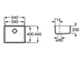 Pack fregadero Roma 50 A870P10500 + grifería de cocina Glera A5A834DC00 - Roca