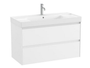 Mueble Lavabo Doble blanco 1000X460 Ona Standard 2 Cajones Led blanco mate - Roca