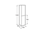 Módulo Columna extra 1500X350X250 City Oak - Roca