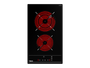 Vitroceramica TZC 32320 TTC BK 2 zonas 51x30 TouchControl con programador Fast-click bisel frontal - Teka