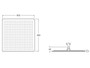 Rociador RAINDREAM caudal 400x400mm ABS cromo - Roca