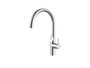 Mezclador para cocina GLERA curvo fijo cromo - Roca