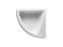 Bañera angular con hidromasaje tonic EASY 1350x1350mm Blanca - Roca