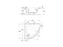 Bañera angular con hidromasaje tonic EASY 1350x1350mm Blanca - Roca