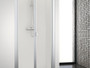 Mampara Frontal Ducha Dumas Ds-85 85-91 2H.Pleg.transparente placa Br - Profiltek