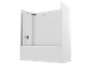 Mampara Hada Plus Hp110-80 Abatible Pab.transparente Tk - Profiltek