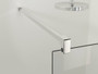 Mampara Fijo Fado F-110 6 Mm Plata Brillo Vidrio Transparente - Profiltek