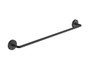 Toallero victoria round 600cm negro mate - Roca