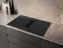 Placa de inducción de cristal color negro biselado con extractor integrado y Home Connect de 80 cm iQ700 Siemens - Siemens-Lb