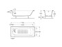 Bañera rectangular CONTINENTAL 1700x700mm Blanca (Descatalogado) - Roca