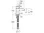 Mezclador para bidé L90 C con regulador cromo - Roca
