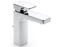 Mezclador lavabo con desagüe automático L90 cromo - Roca
