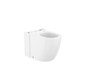 Taza inodoro meridian tanque bajo adosado pared 630mm roca rimless vortex salida evacuación dual - Roca