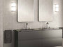 Mezclador bimando repisa lavabo ARMANI/BAIA acero pulido - Roca